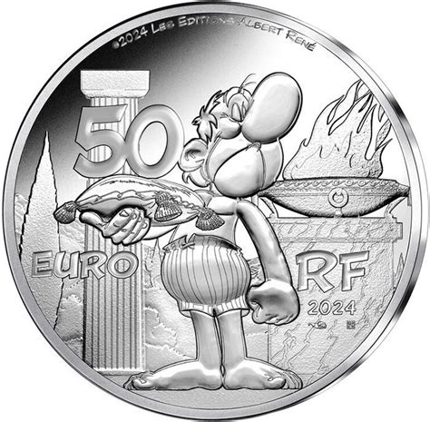 50 euros Astérix aux Jeux Olympiques argent France Numista