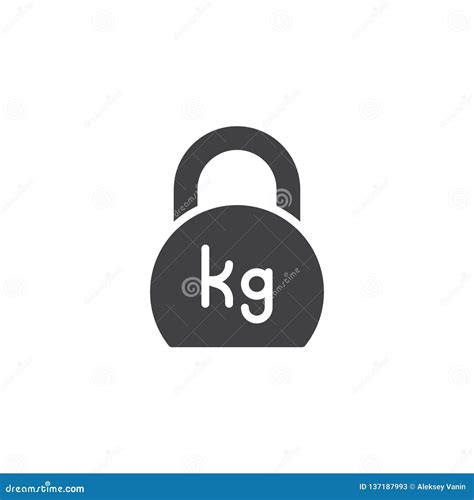 Weight Kilogram Vector Icon Stock Vector Illustration Of Icon Mass