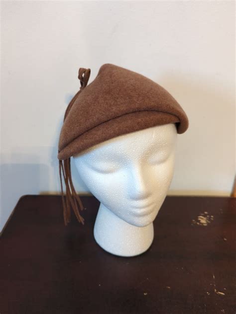 Vintage Women S Merrimac Brown Hat 100 Wool Ebay