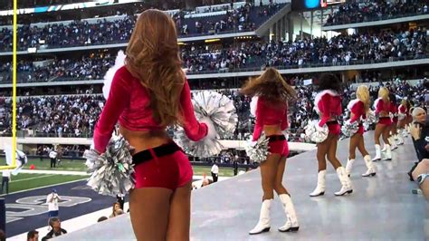 Dallas Cowboys Cheerleaders Americas Sweethearts Dance In Front Of