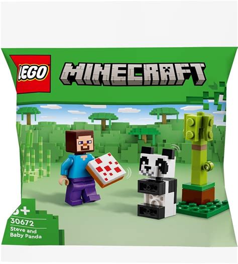 Amazon LEGO 30672 Minecraft Steve Mit Baby Panda Toys Games