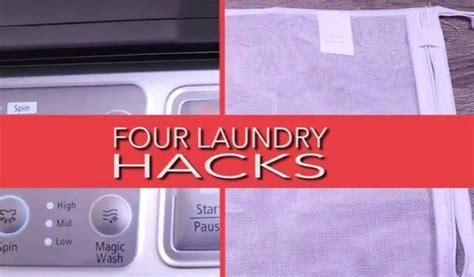 Four Laundry Hacks Everyone Should Know