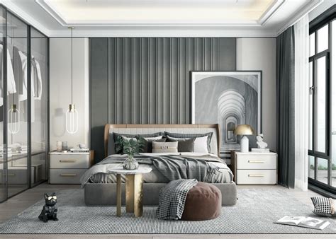 phong ngu  xam dep hien dai thiet  son decor chuan xu huong