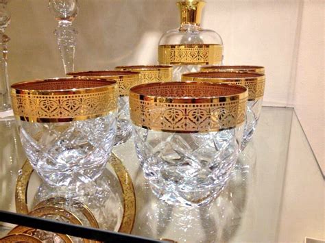 Decorium Handmade Glassware with Gold Trimmings in Dubai and Abu Dhabi