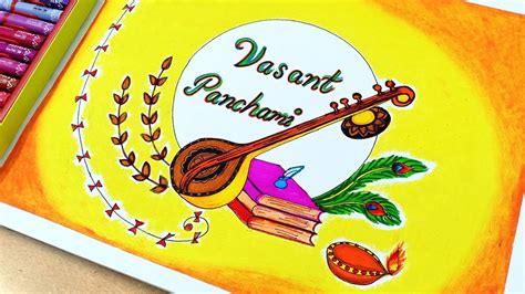 Basant Panchami Drawing Vasant Panchami Poster Easy Vasant Panchami