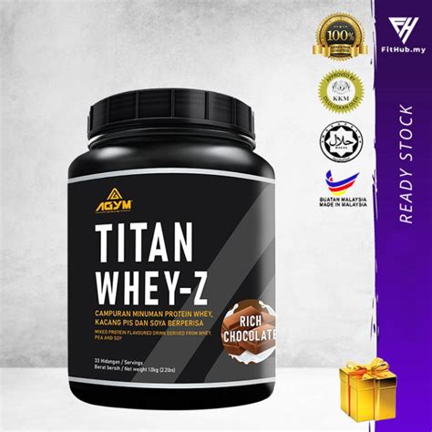 Agym Nutrition Titan Whey 1kg 33 Servings Chocolate Halal Whey