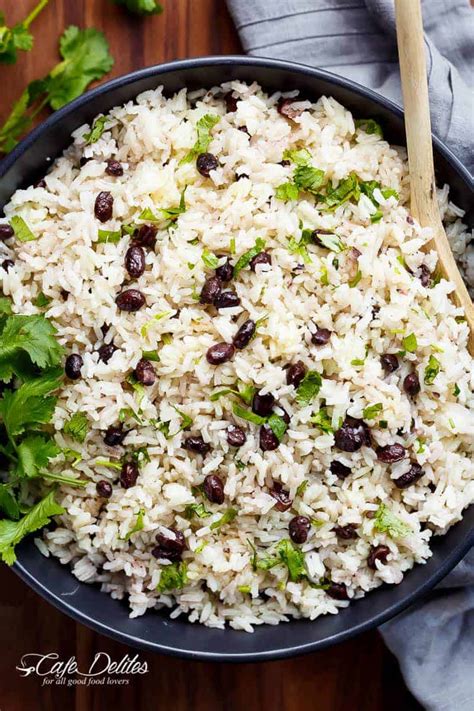 Black Beans Rice Recipe Cafe Delites