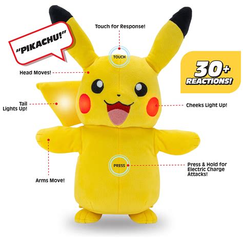 Pokemon Lights And Sounds Pikachu Plush 10 In Ubicaciondepersonas