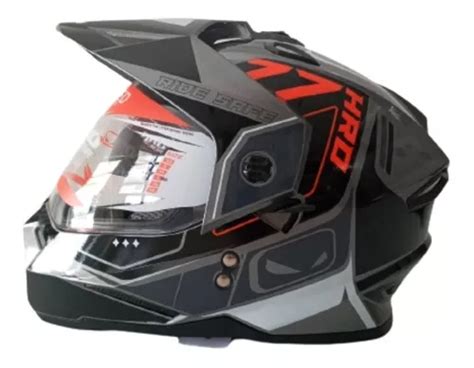 Casco Integral Doble Visor Hro Rakim Tipo Cross Enduro MercadoLibre