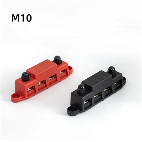 12V Power Distribution Block 250A Bus Bar Terminal Block With Cover