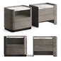 Echo Wood Bedside Table Lux Lucia Casa Sideboard Chest Of Drawer