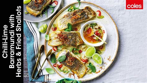 How To Make Crispy Skin Barramundi With A Chilli Lime Dressing Cook