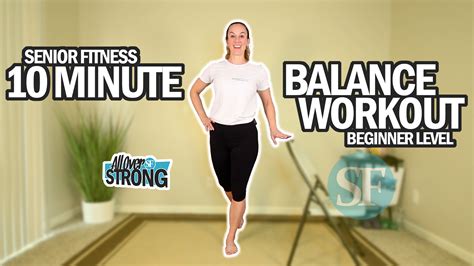 Minute Balance Workout For Seniors And Beginners Senior Fitness