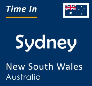 Current Local Time in Sydney, New South Wales, Australia