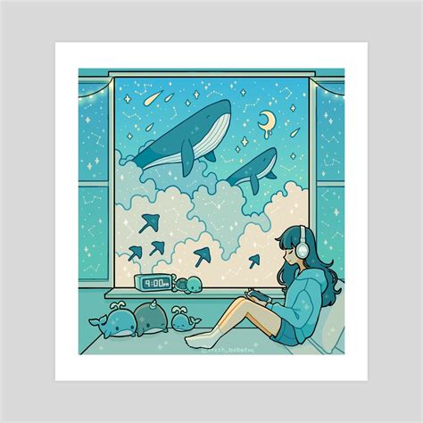 Whale Window An Art Print By Fresh Bobatae INPRNT