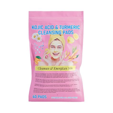 Pcs Turmeric Cleansing Pads Kojic Acid And Turmeric Cleansing