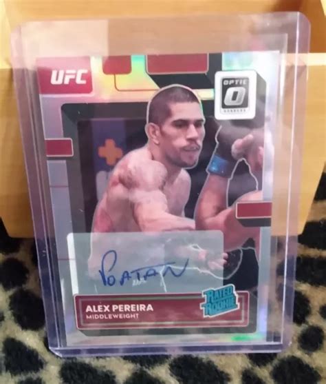 2023 PANINI DONRUSS Optique Ufc Alex Pereira Rookie Holo Argent Prizm