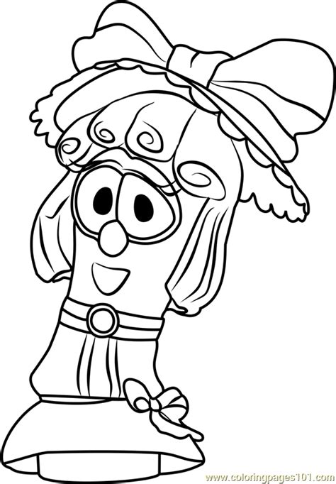 Veggietales Madame Blueberry Coloring Page Coloring Pages