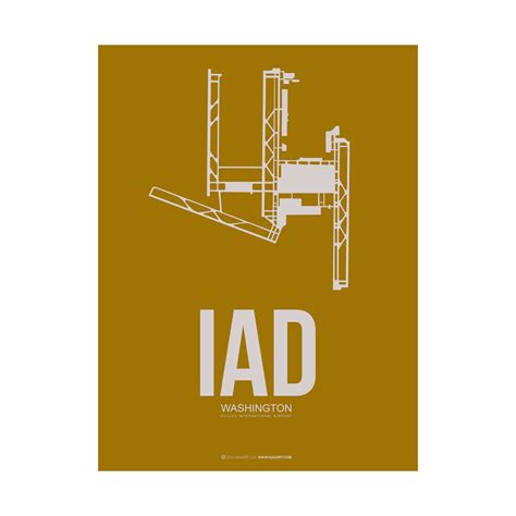 IAD Washington Poster (Light Green) - NaxArt Posters - Touch of Modern