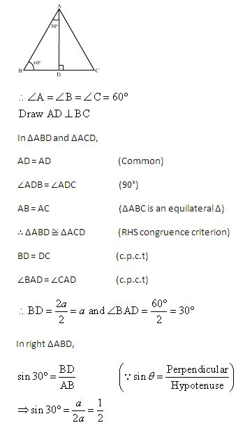 find the value of cosec 30 geometrically - Maths - Introduction to ...