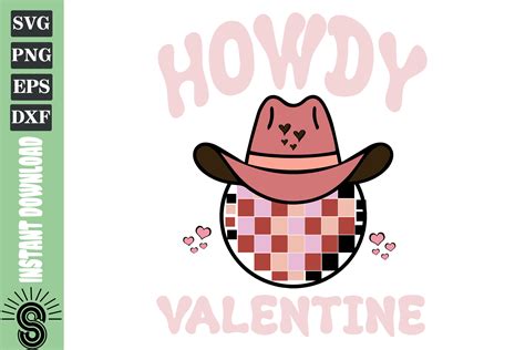 Retro Howdy Valentine Svg Graphic By Svgcronutcom · Creative Fabrica