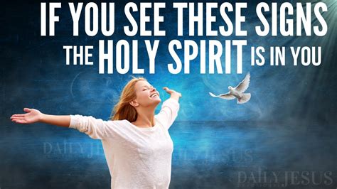 Clear Signs You Have The Holy Spirit Christian Motivation Youtube