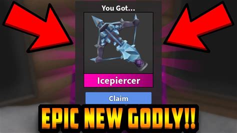 Icepiercer Godly Completing The Entire Christmas Event In Roblox Mm2