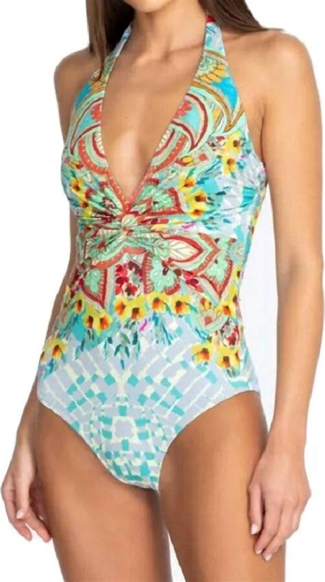 Johnny Was Elena Twist One Piece Swimsuit In Multi Shopstyle