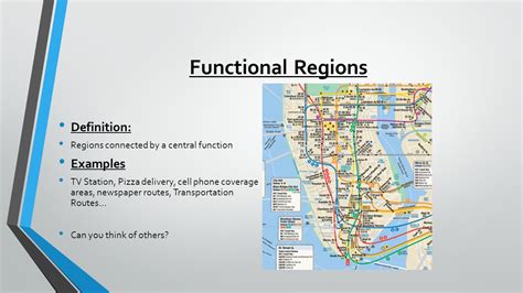 Functional Region Example Geography