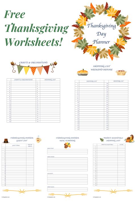 Thanksgiving Planner Printables