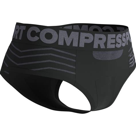 Compressport Seamless Boxer Women - black/grey | BIKE24
