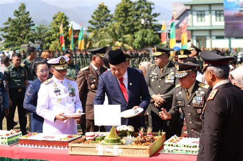 Hadiri HUT Ke 78 Gubernur Olly Apresiasi Kinerja TNI Jadi Garda