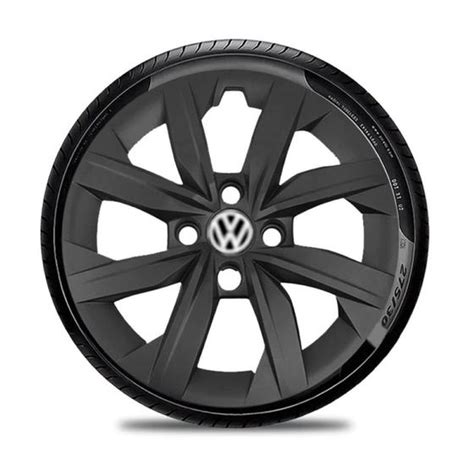 Calota Vw Volkswagen Aro 14 Preta Fosca Escolha O Carro GFM CALOTA