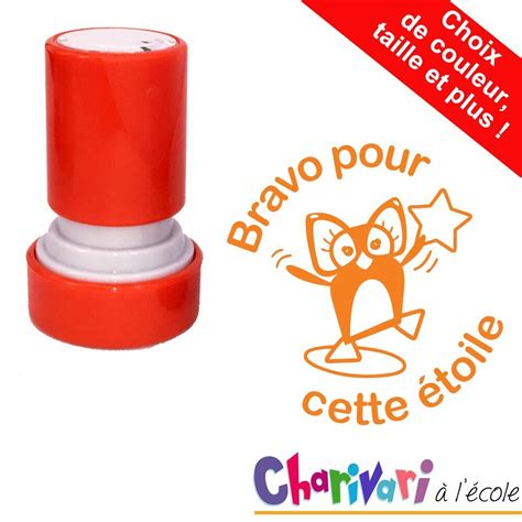 Tampons Charivari Bravo pour cette étoile Tampon Auto Encreur