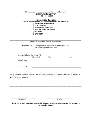 Fillable Online Nisdtx Northwest Isd Overview Form Fax Email Print