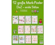 12 große Merk Poster DaZ erste Sätze betzold de