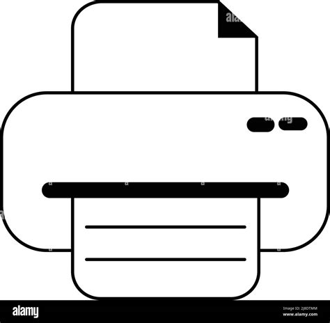 printer outline icon. on white background Stock Vector Image & Art - Alamy