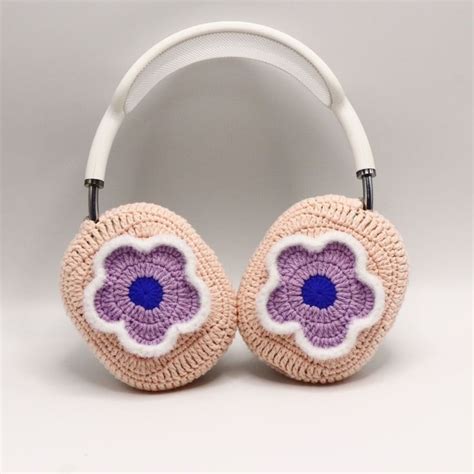 Crocheted Flower Airpods Max Cases Flower Headphone Covers Cute AirPod