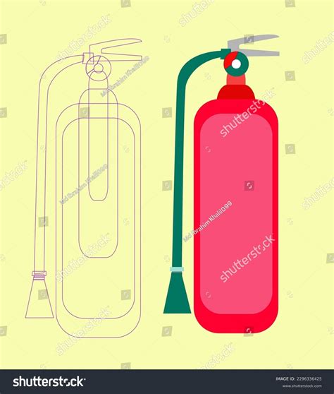 Fire Extinguisher Abc Dry Power Bottle Stock Vector Royalty Free 2296336425 Shutterstock