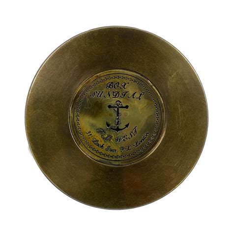 3 1 4″ Antiqued Brass Nautical Sundial Compass Madison Bay Company