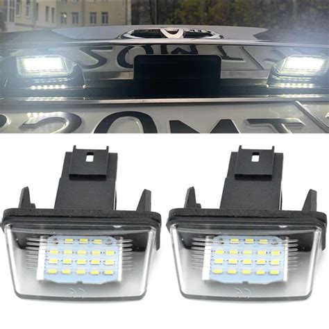 Luz LED Para Placa De Matr Cula De Coche Accesorio Para Citroen C3 C4