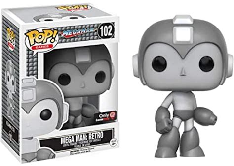 Funko Pop! Games Mega Man Mega Man Retro Black & White GameStop ...