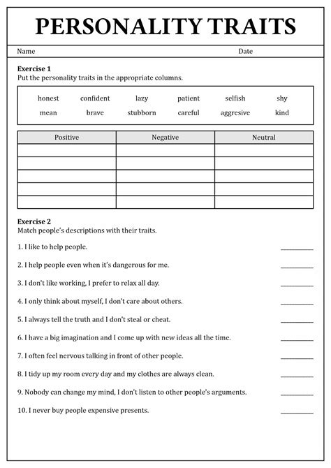 18 Personality Styles Assessment Worksheet Artofit