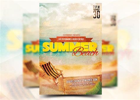 Summer Beach Flyer Template