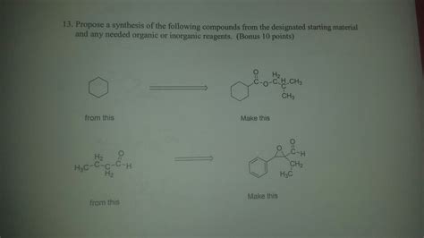 Solved Propose A Synthesis Of The Following Compounds From Chegg