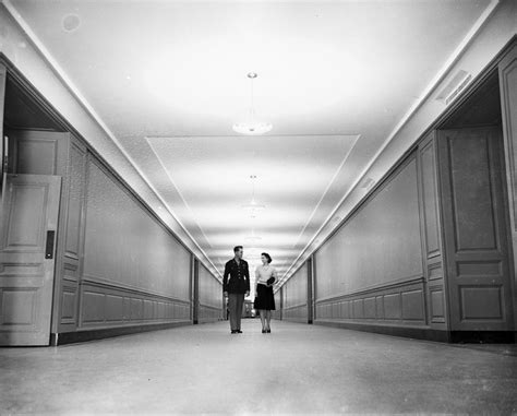 Interior Corridor Of The Pentagon by Bert Morgan