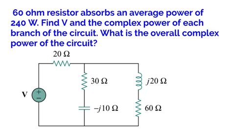 Complex Power In Each Branch And Total Complex Power YouTube