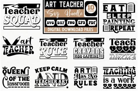 Art Teacher Svg Bundle Graphic By Belysvgbundlefiles Creative Fabrica