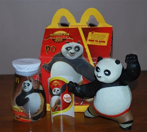 McDonalds Happy Meal With Po The Kung Fu Panda Happy Meal Toys