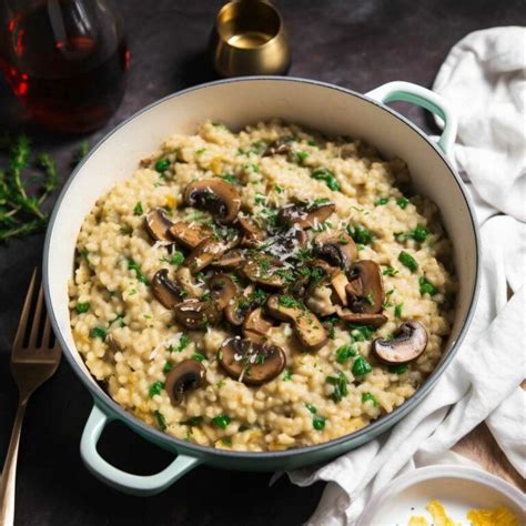 Mushroom And Spinach Risotto